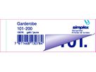 SIMPLEX Garderobenblock 101-200 13078 gelb 100 Blatt (7611468130784)