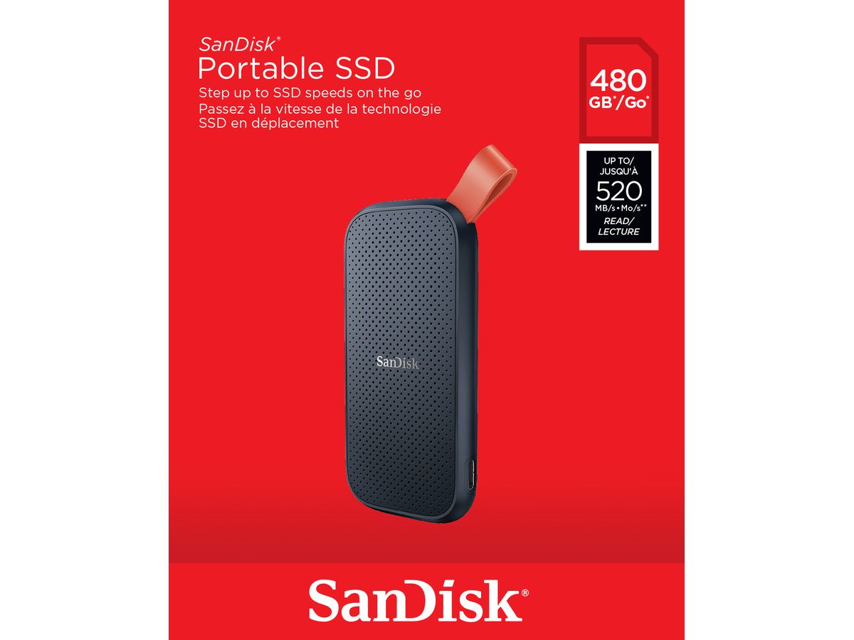 SANDISK Portable SSD 480GB SDSSDE30-480G-G25 (0619659184339)