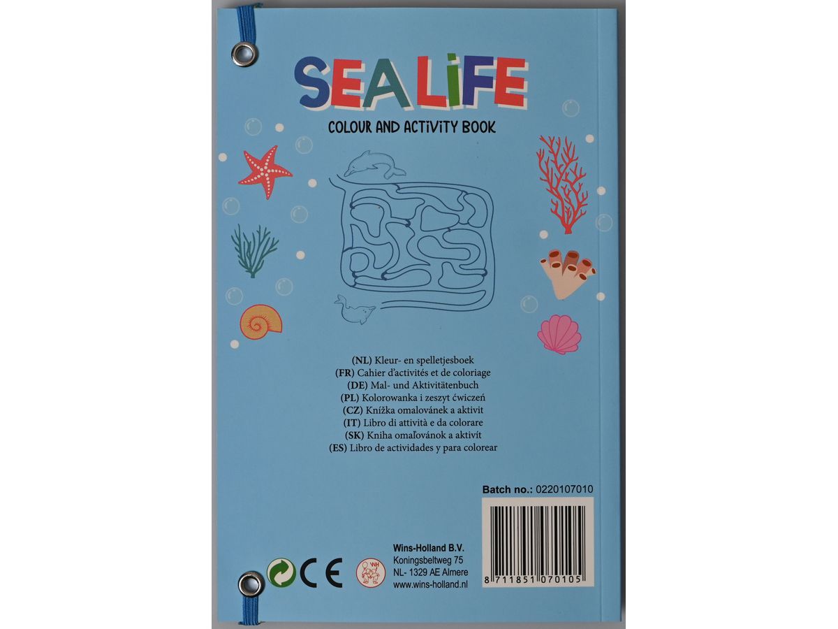 ROOST Livre des activités Sea life B070 assortis 21x14cm (8711851070105)