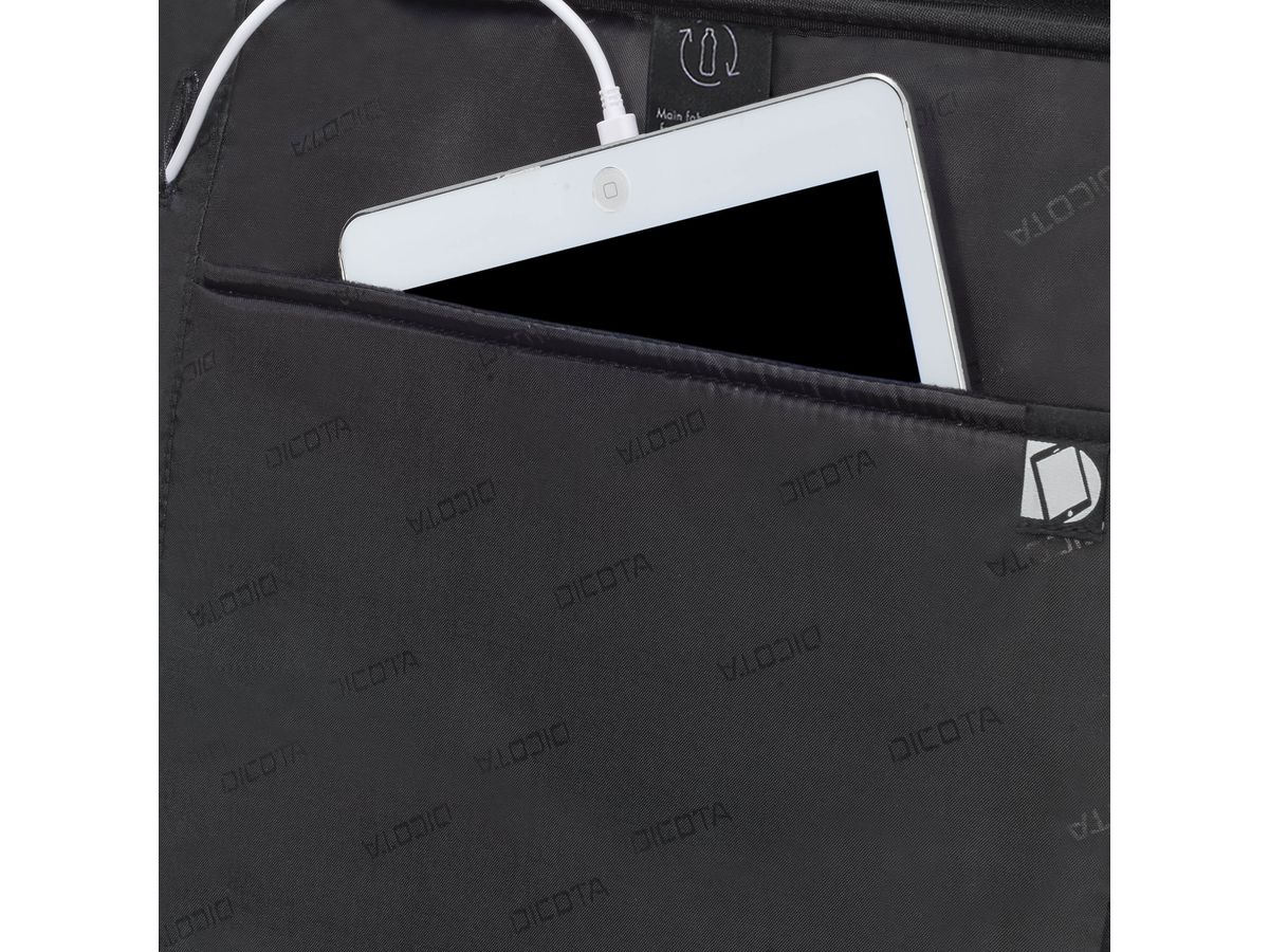 DICOTA Eco Backpack SELECT D31637-RPET 15-17.3 inch Black (7640158668160)