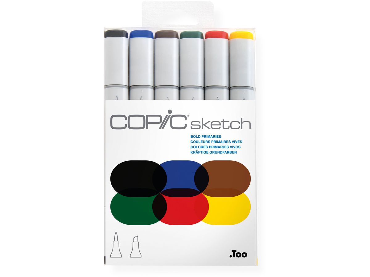 COPIC Marker Sketch 21075662 Set Bold Primaries, 6 Stück (4511338059135)