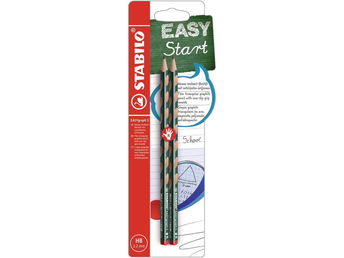 STABILO Matita EASYgraph S HB B-58218-10 Verde metallico, R, BL (4006381582186)