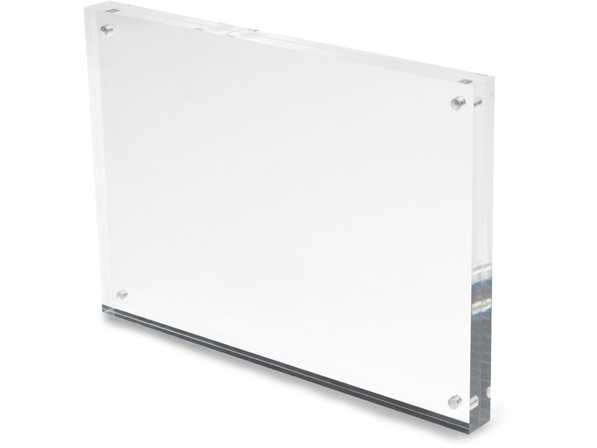 DEFLECTO Magnet. Acrylblock A5 MCHA511 transparent 2x7.5mm (5055425953610)