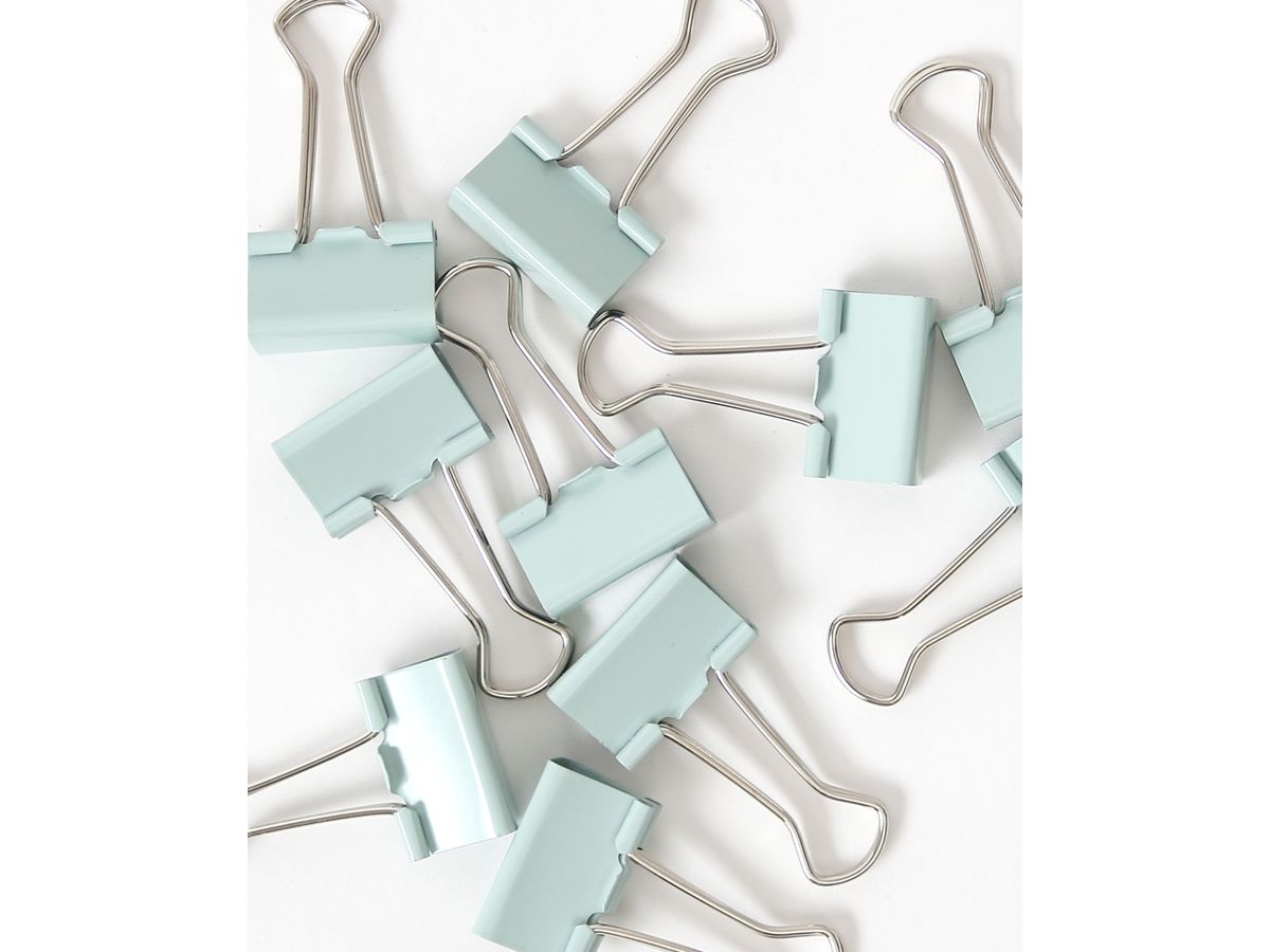 I AM CREATIVE Binder Clips Lets Organize 4035.13 hellgrün, 25mm, 10 Stk. (7611983211722)