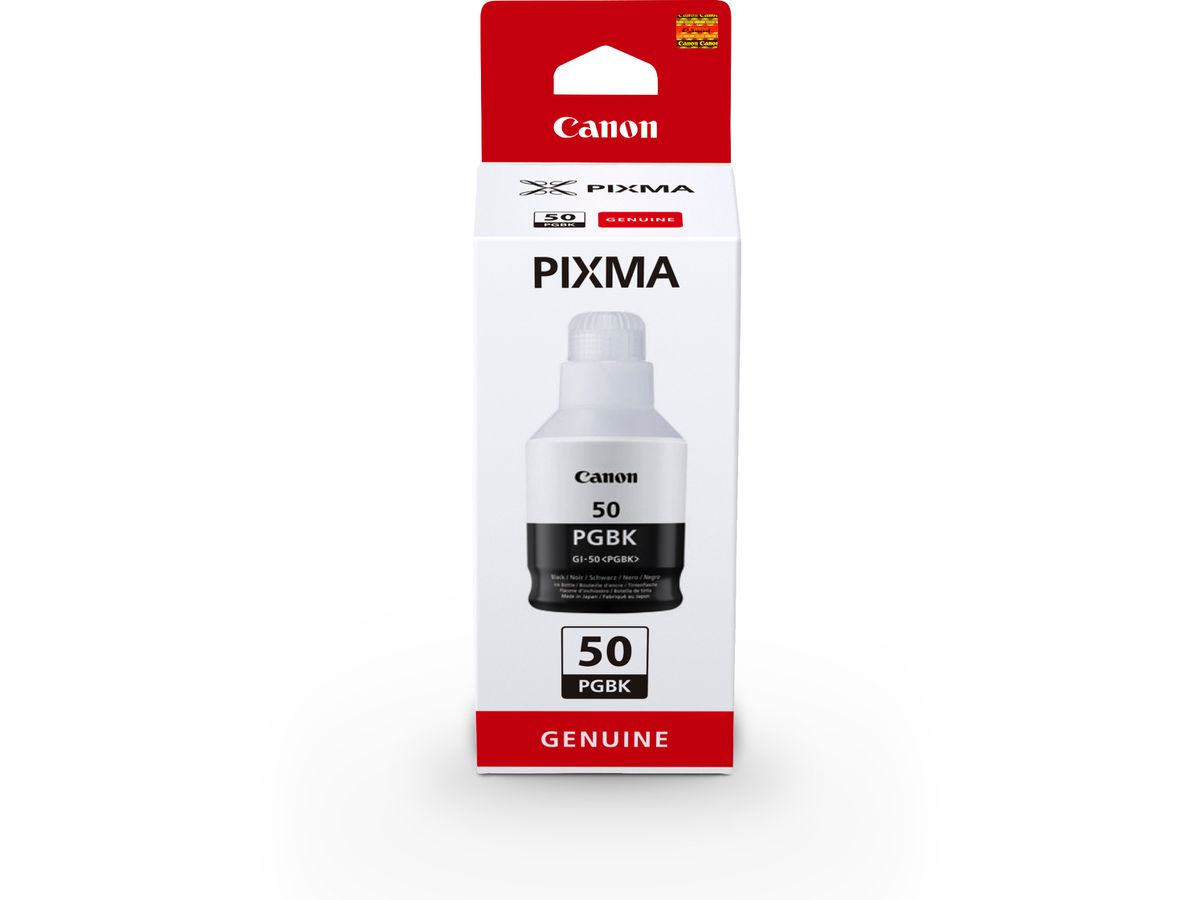 CANON Tintenbehälter schwarz GI-50PGBK PIXMA G5050/G6050 170ml (4549292134155)
