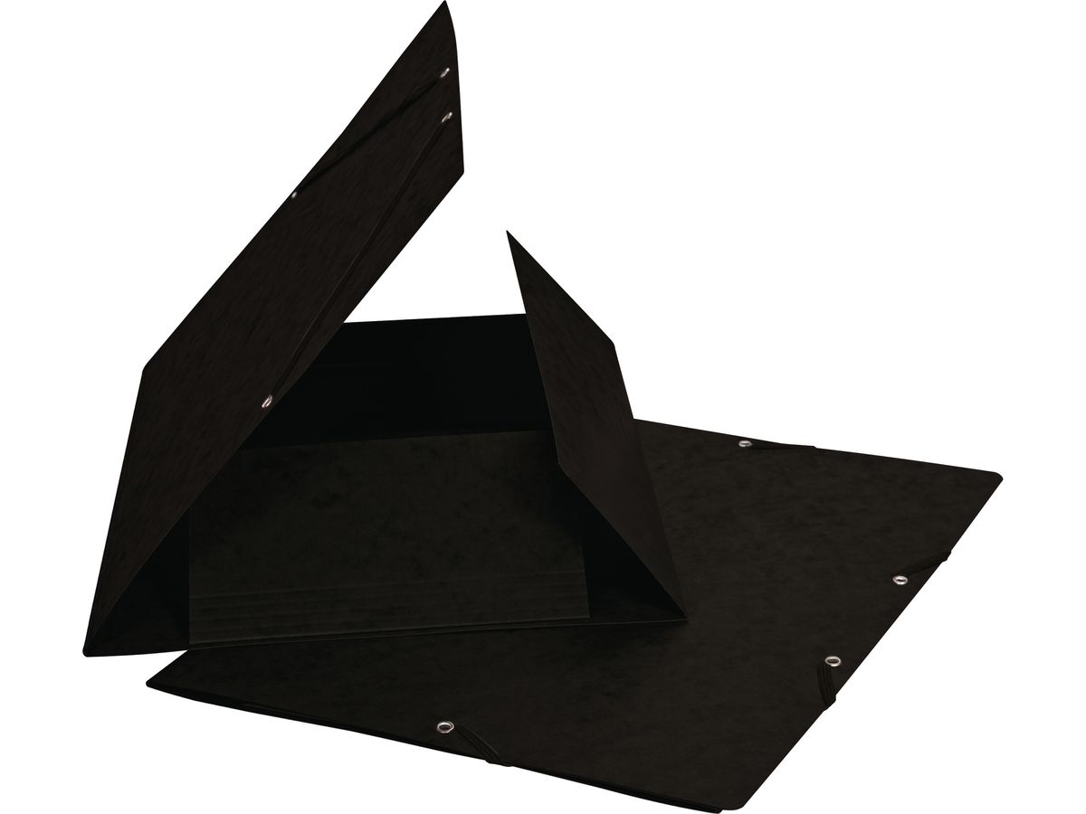 BIELLA Gummibandmappe A4 17840102U schwarz,355gm2 200 Bl. (7611365329151)