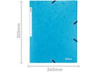 BIELLA Gummibandmappe A4 17840106U hellblau, 355gm2 200 Bl. (7611365426119)