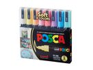 UNI-BALL Marker Posca 1.8-2.5mm PC-5M SOFT COLORS 8C 8 Farben ass. (4902778249215)