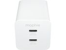 MOPHIE Essentials Power Adapter 409911854 Dual USB-C-50W, PD, White (0840056185661)