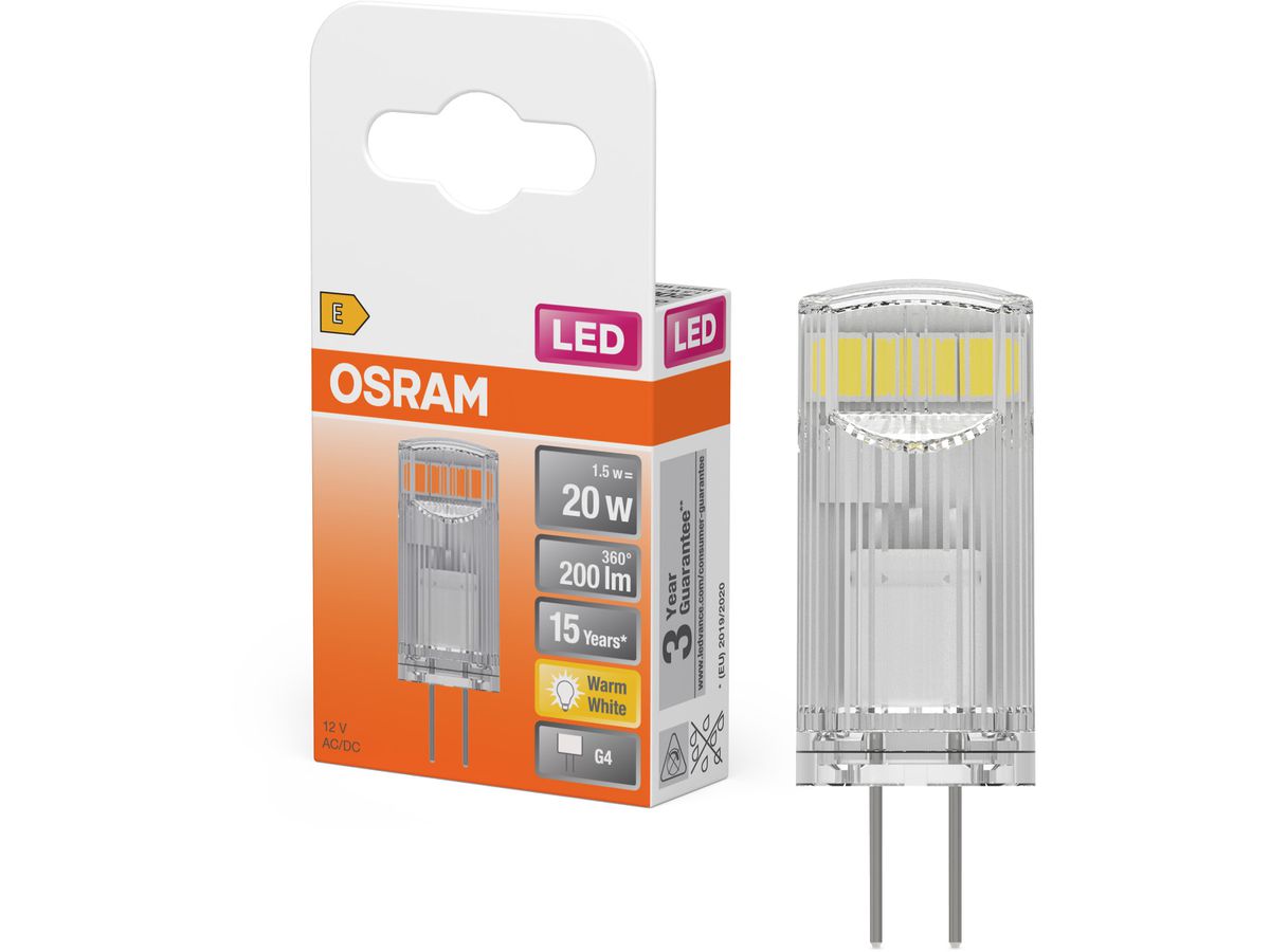 OSRAM Leuchtmittel G4 58075431966 1.5W, 200lm, 2700K (4058075431966)