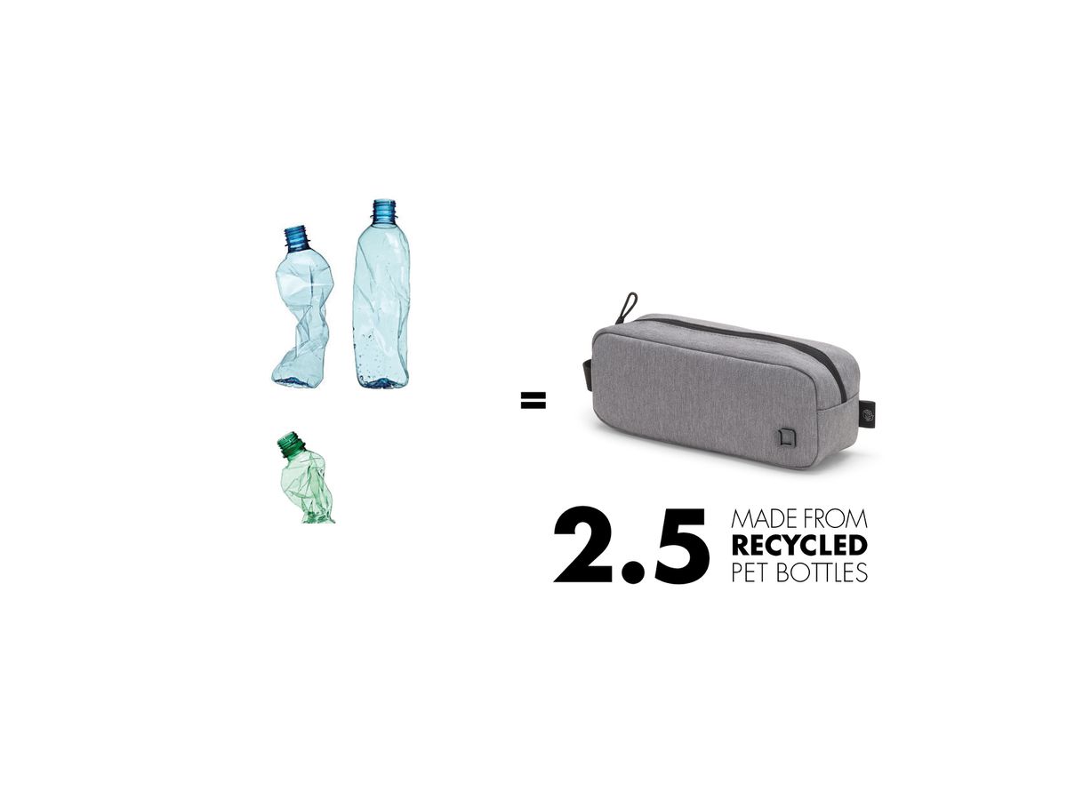 DICOTA Eco Acc. Pouch MOTION grey D31882-RPET (7640186418270)