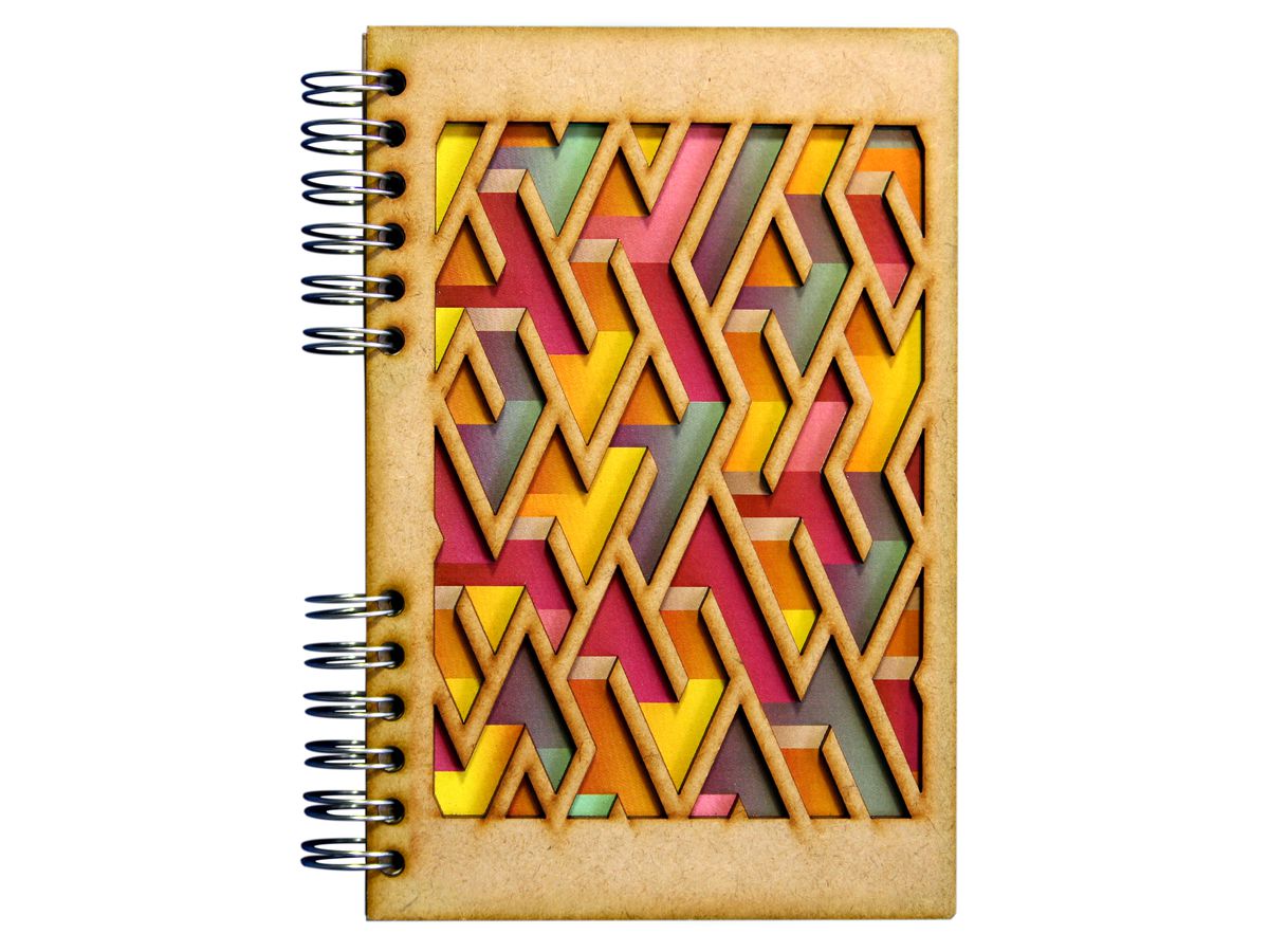 KOMONI Carnet Labyrinth A5 LAB5B blanco 90 feuilles (8720634486415)