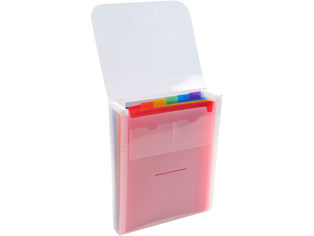 EXACOMPTA Dossier à comp. Crystal A4 55798E transparent 6 comp. (3130630557982)