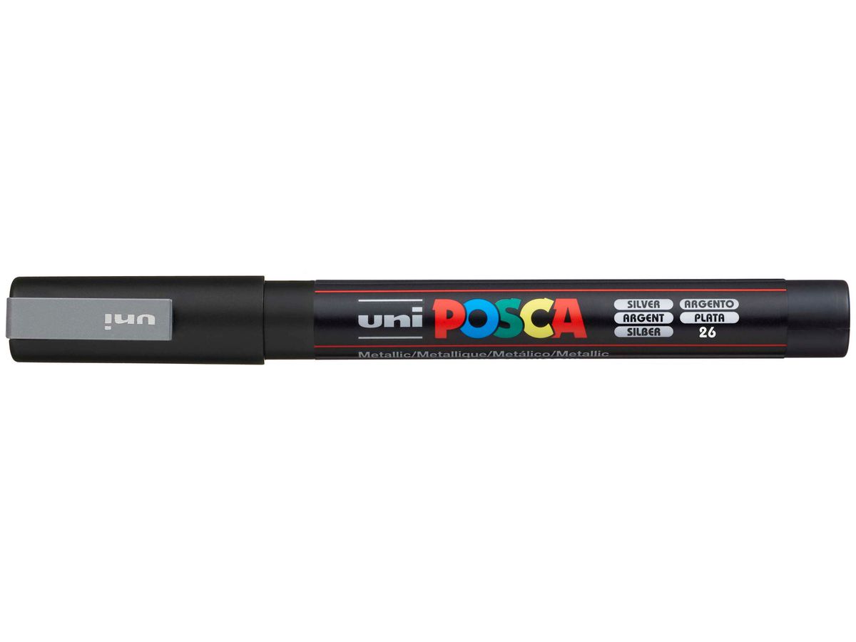 POSCA Marker 0.9-1.3mm PC-3M SILVER argento (4902778915936)