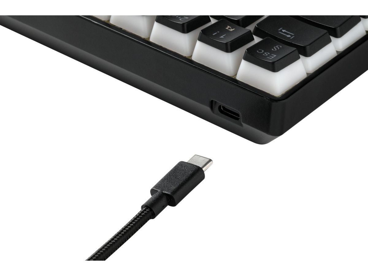 DELTACO TKL Gaming Keyboard v2 RGB GAM-075V2-CH Hot-Swap,CH-Layout,Black (7333048063632)