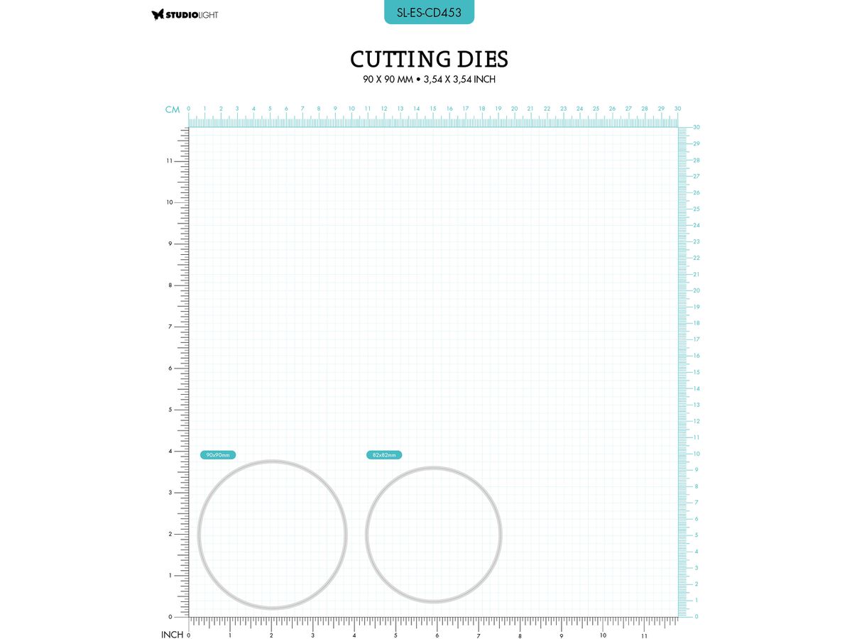 SIZZIX Stanzformen 9x9x0.1cm CD453 Kreis 2 Stück (8713943138373)