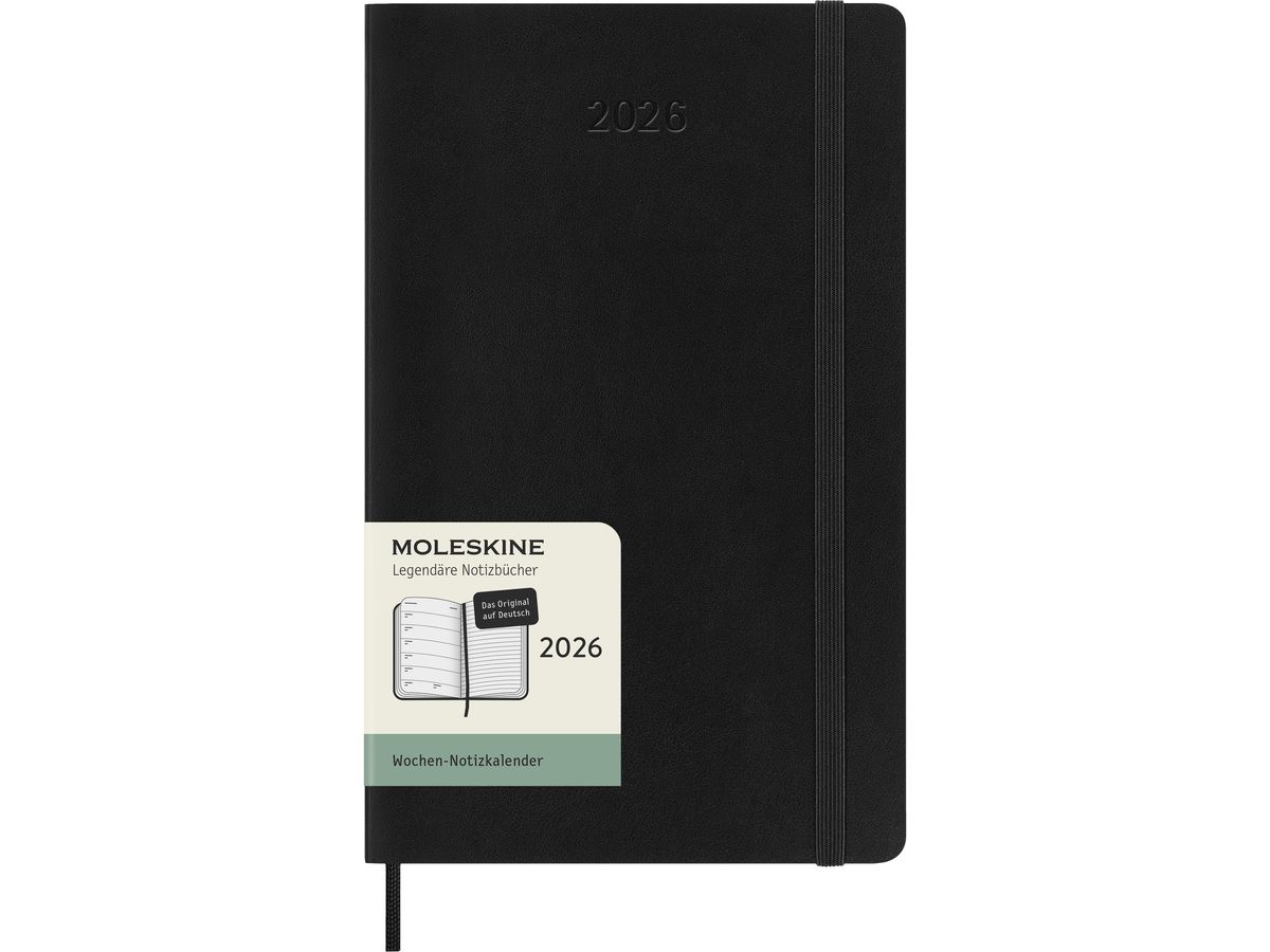 MOLESKINE Agenda Classic Large 2026 DSB12WN3DY26 1S/1P nero SC 13x21cm (8056999274719)