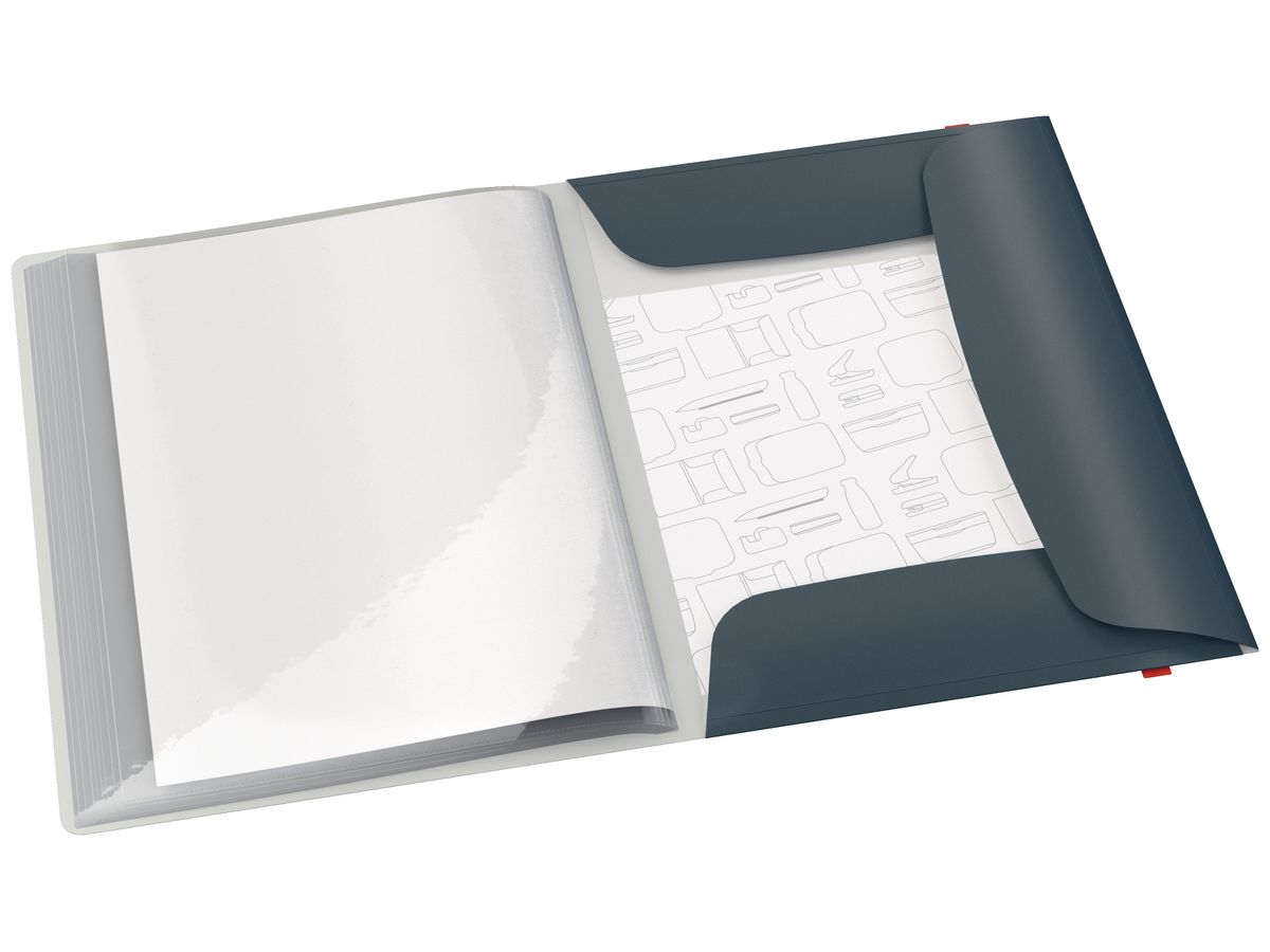 LEITZ Cartella Cosy PP A4 4670-00-89 grigio 20 buste (4002432125746)