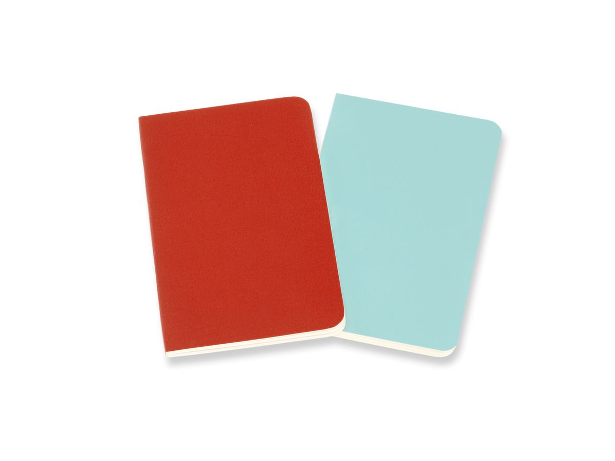 MOLESKINE Quaderno 2x 10.5x6.5cm 620480 rigato, coral/marine, 56 p. (8058647620480)