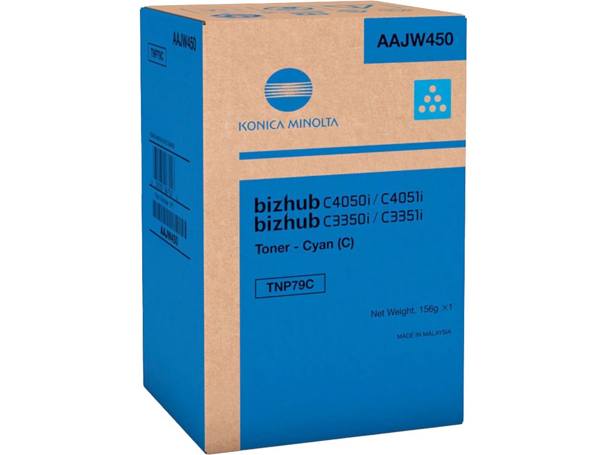 KONICA MINOLTA Toner TNP79C cyan AAJW450 Bizhub C3350i 9000 pagine (0039281067006)