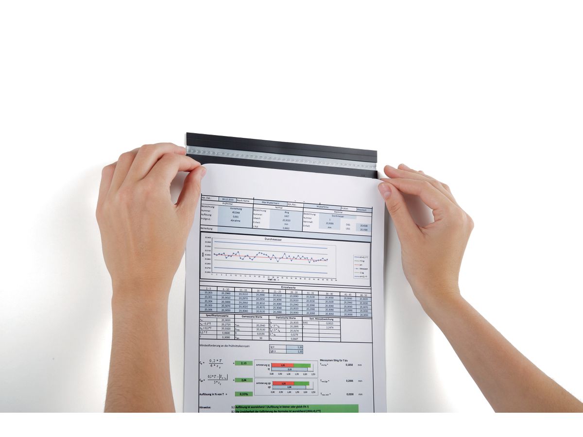 DURABLE DURAFIX Rail 210mm 470623 metallic silver 5 pcs. (4005546992020)