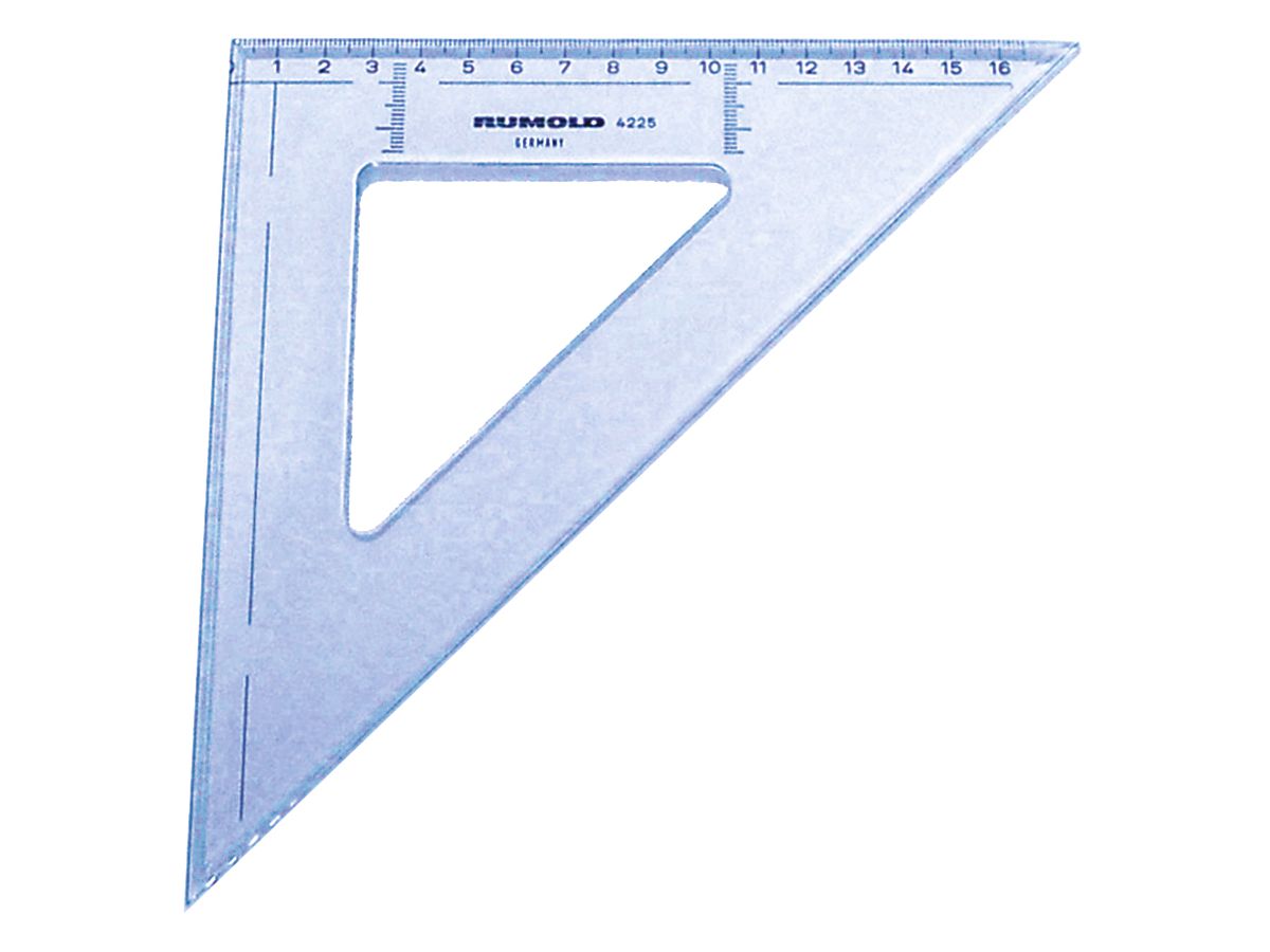RUMOLD Squadra rapida 16cm 4225 45° colorato/trasp. (4012108020206)