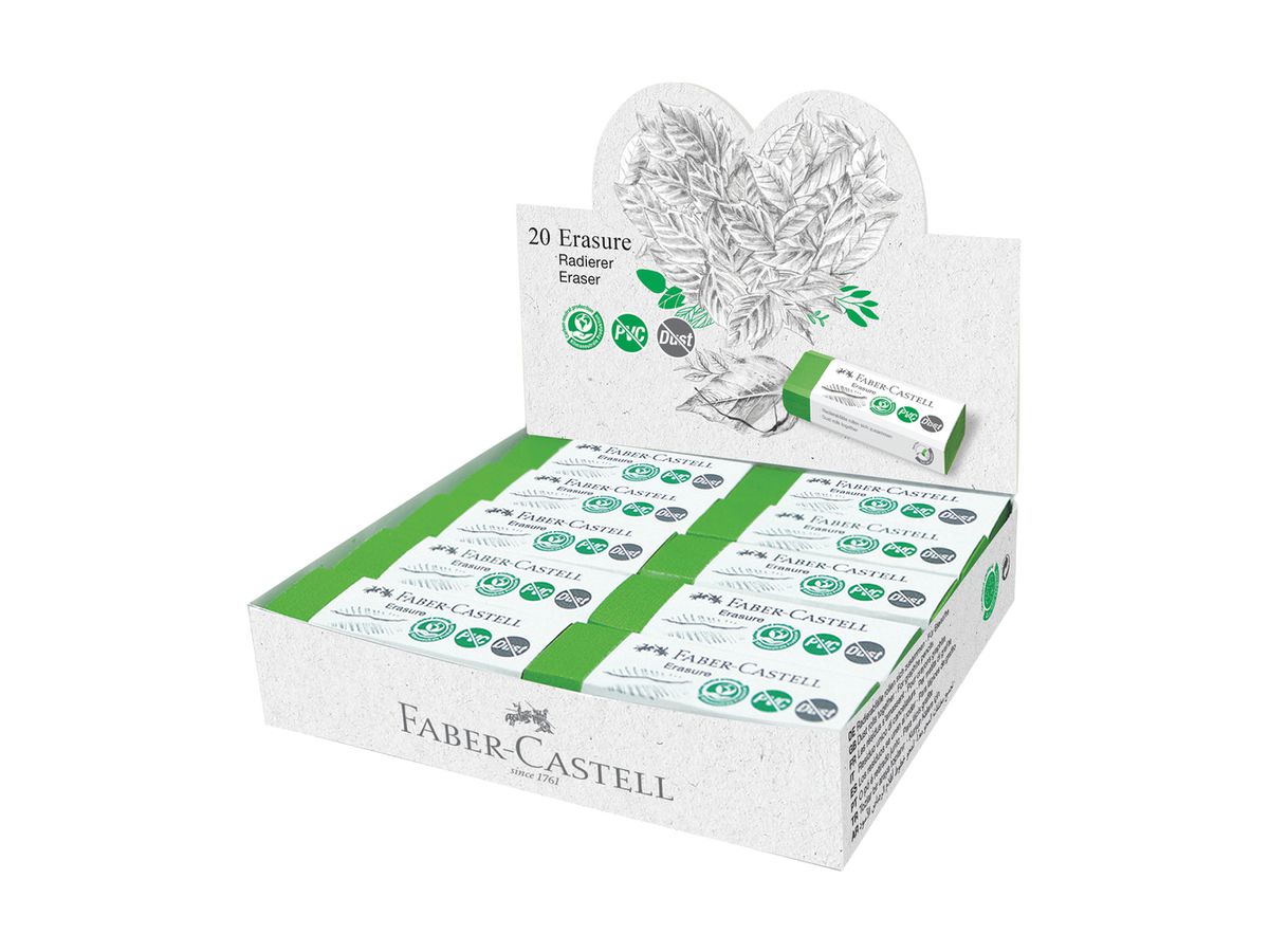 FABER-CASTELL Gomma Dust-free 187250 verde (9555684693198)