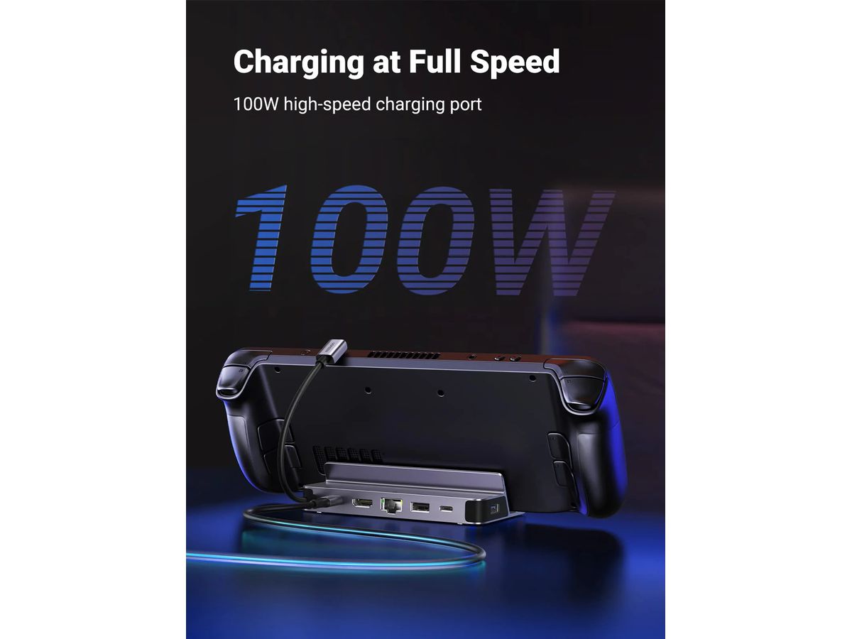 UGREEN Docking Station 6in1 USB-C 75126 SteamOS,Windows,macOS,Grey (6941876271269)