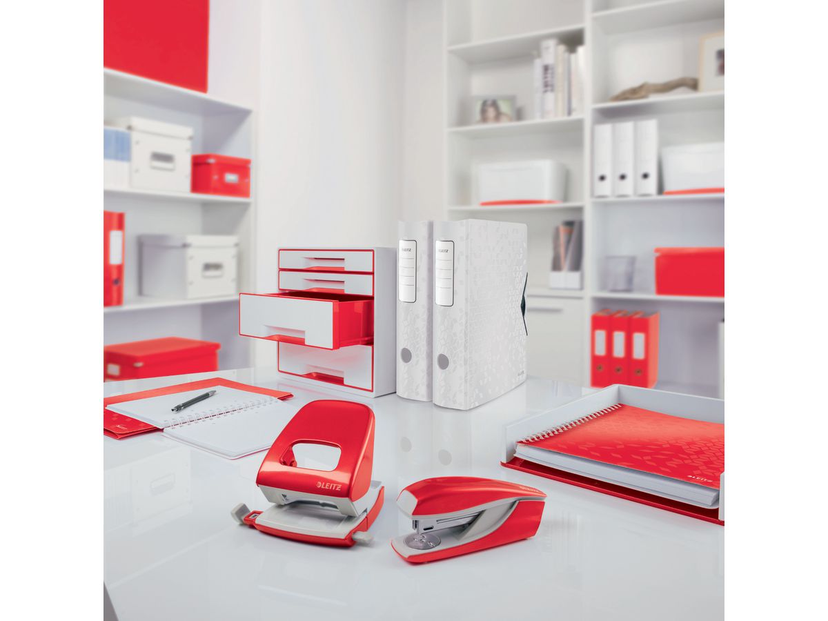 LEITZ Elektrohefter NeXXt WOW 5566 5566-10-26 rot 10 Blatt (4002432135516)