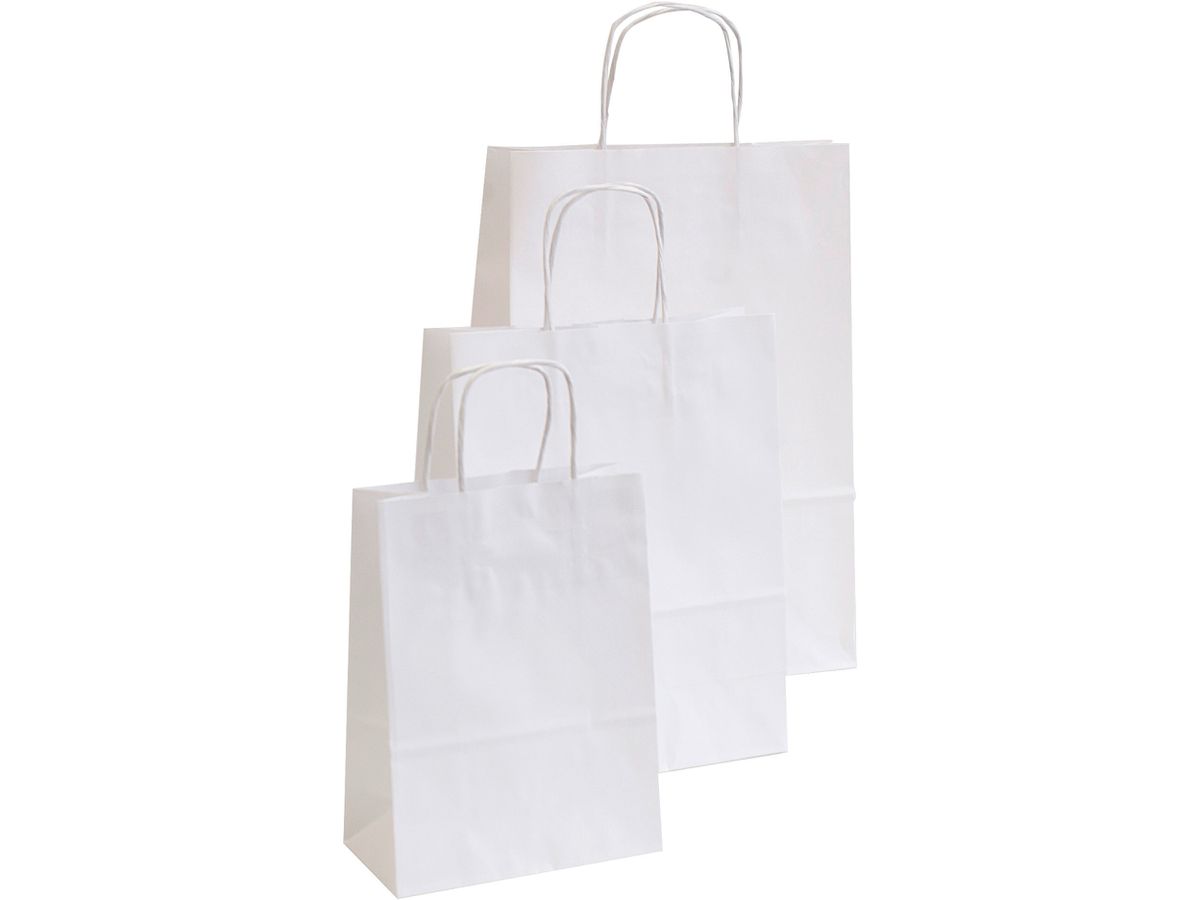NEUTRAL Tragtaschen Allegra weiss SDS16-BIA Kraft,110g, 16x8x21cm 25 Stk. (8006715291049)