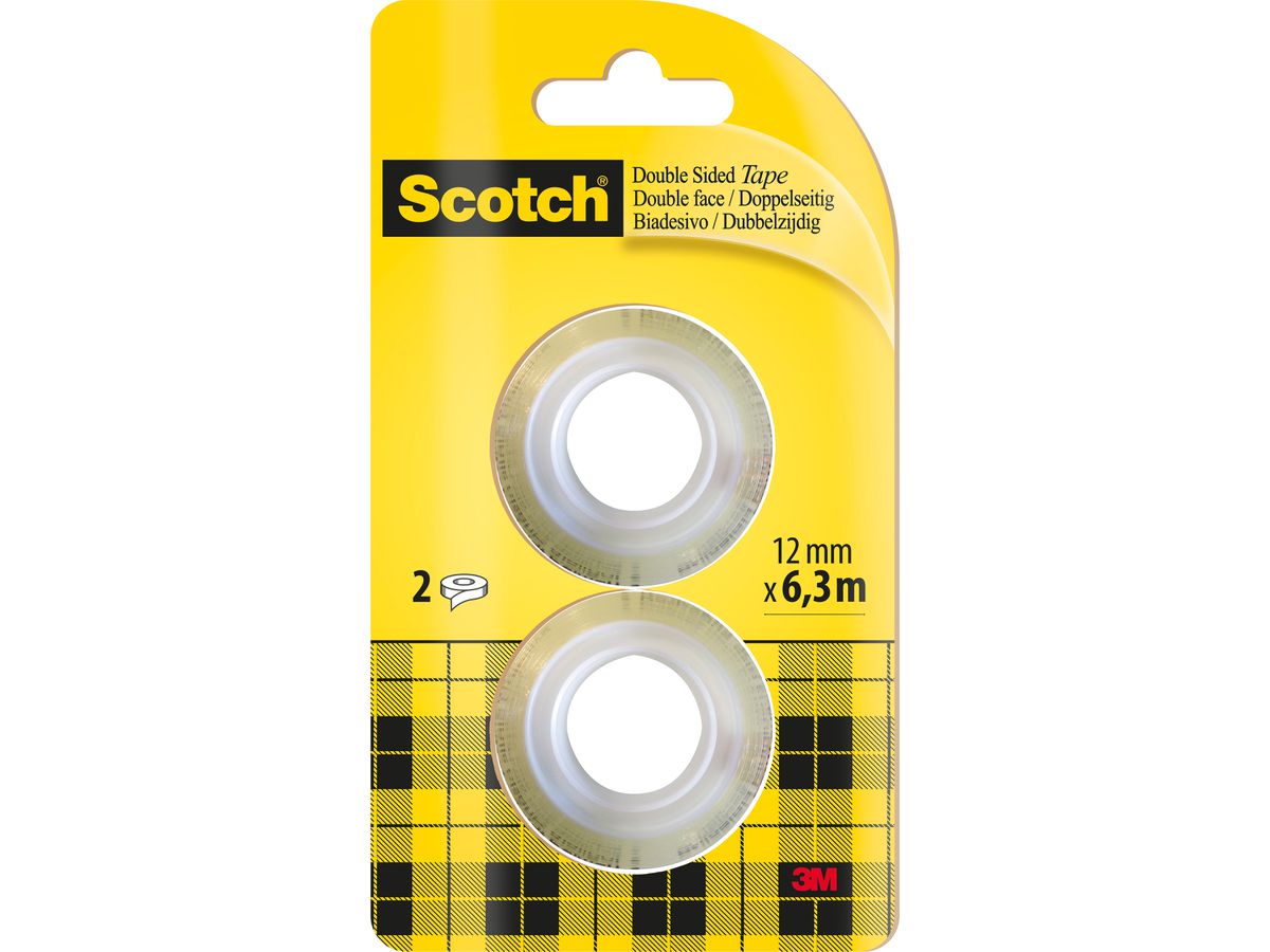 SCOTCH Tape refill 665 12mmx6.3m 136-1263R doppelseitig/2 Rollen (4001895259692)