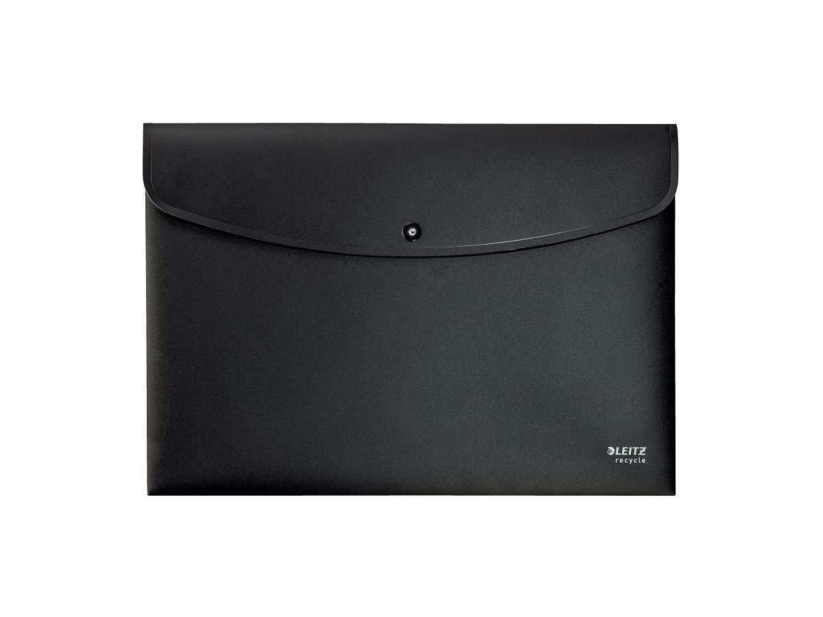 LEITZ Pochettes à élast. Recycle A4 4678-00-95 noir, PP (4002432128013)