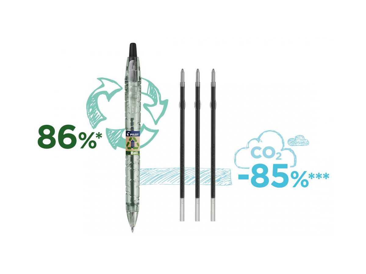PILOT Penna sfera Ecoball B2P 14003504 rosso 1.0mm (4902505621604)