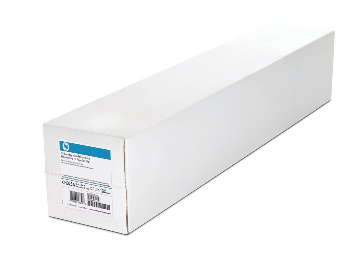 HP Everyday Polypropylen matt 31m CH025A DesignJet 2 x 42 Zoll (0848412013078)