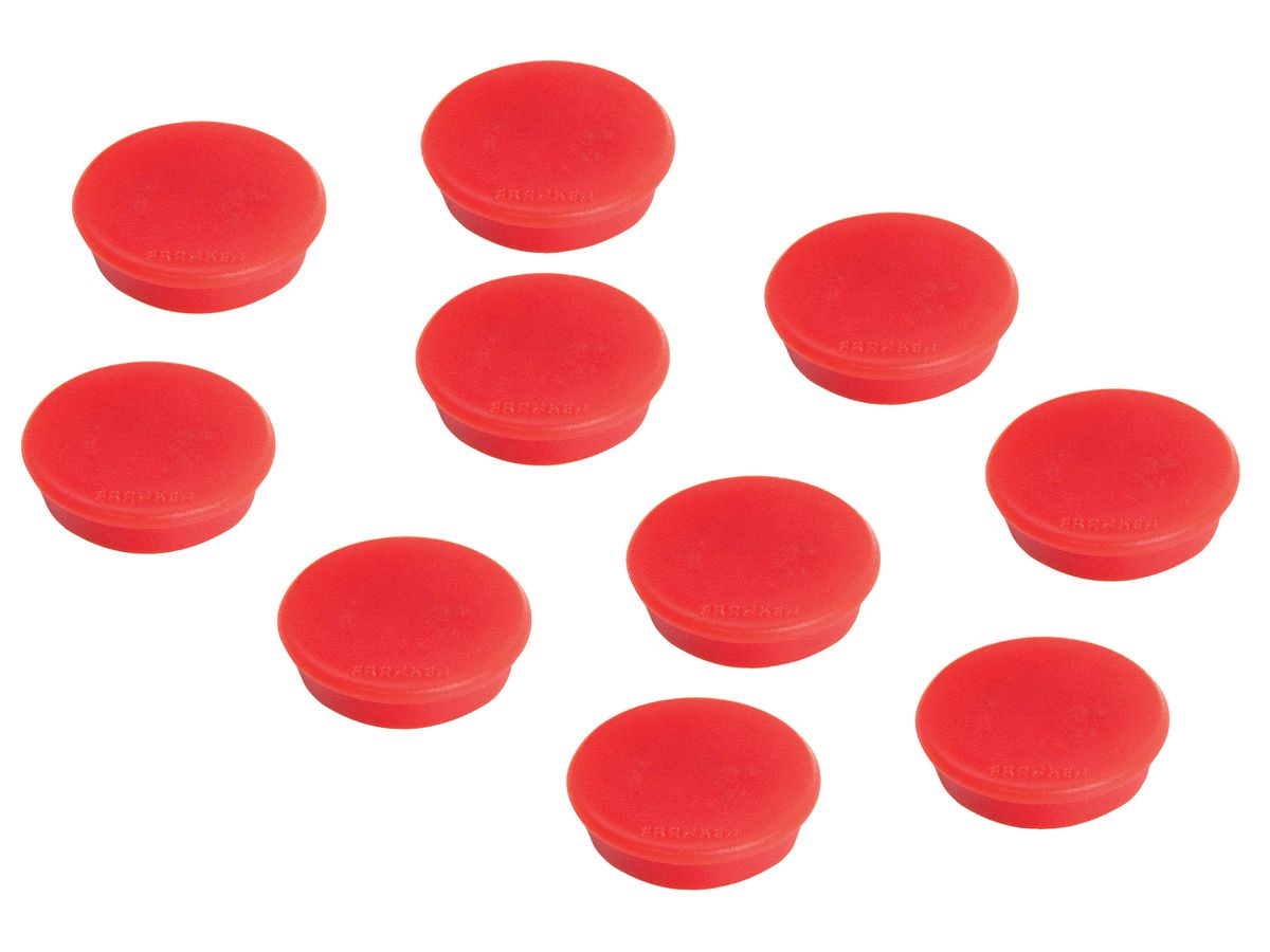 FRANKEN Magnete 38mm HM38 01 rot 10 Stück (4016946052382)