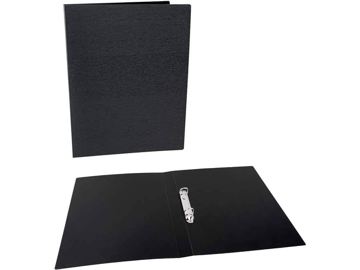 KOLMA Ringbuch LineaVerde A4 02.130.06 schwarz, PP, Sand, recycling (7611967021552)