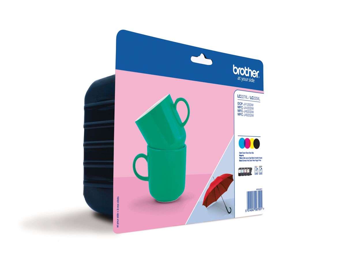 BROTHER Valuepack inchiostro CMYBK LC-227XLVALB MFC-J4620DW 1200 pagine (5014047567001)