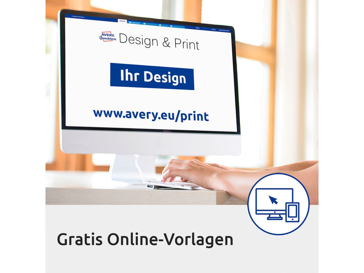 AVERY ZWECKFORM Costa per cartella 61x192mm L4761-25 bianco 120 pz./25 + 5 fogli (4004182047613)