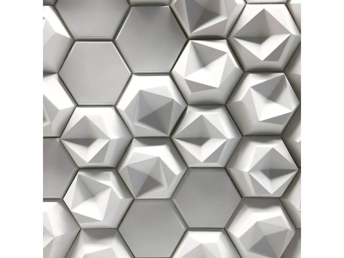 SUONO Wandelement 16x14x5cm 3116.M09.1300 TILES 3D, HEXA, grün 10 Stk. (7640439764970)