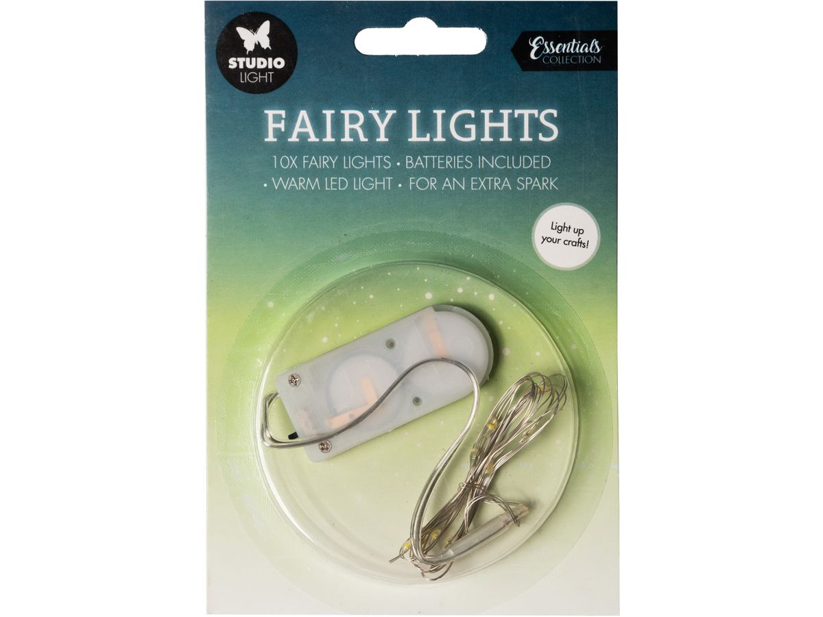 SIZZIX Lichterkette 15x10x1cm LED01 warm weiss 10 LED (8713943136072)