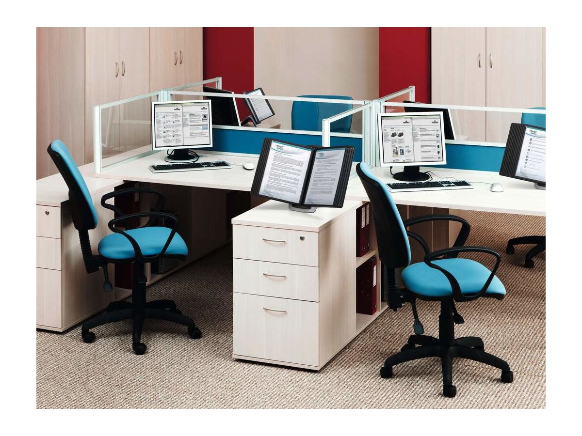 DURABLE Displaysystem SHERPA Style 10 585501 schwarz, mit 10 Sichttafeln A4 (4005546507385)