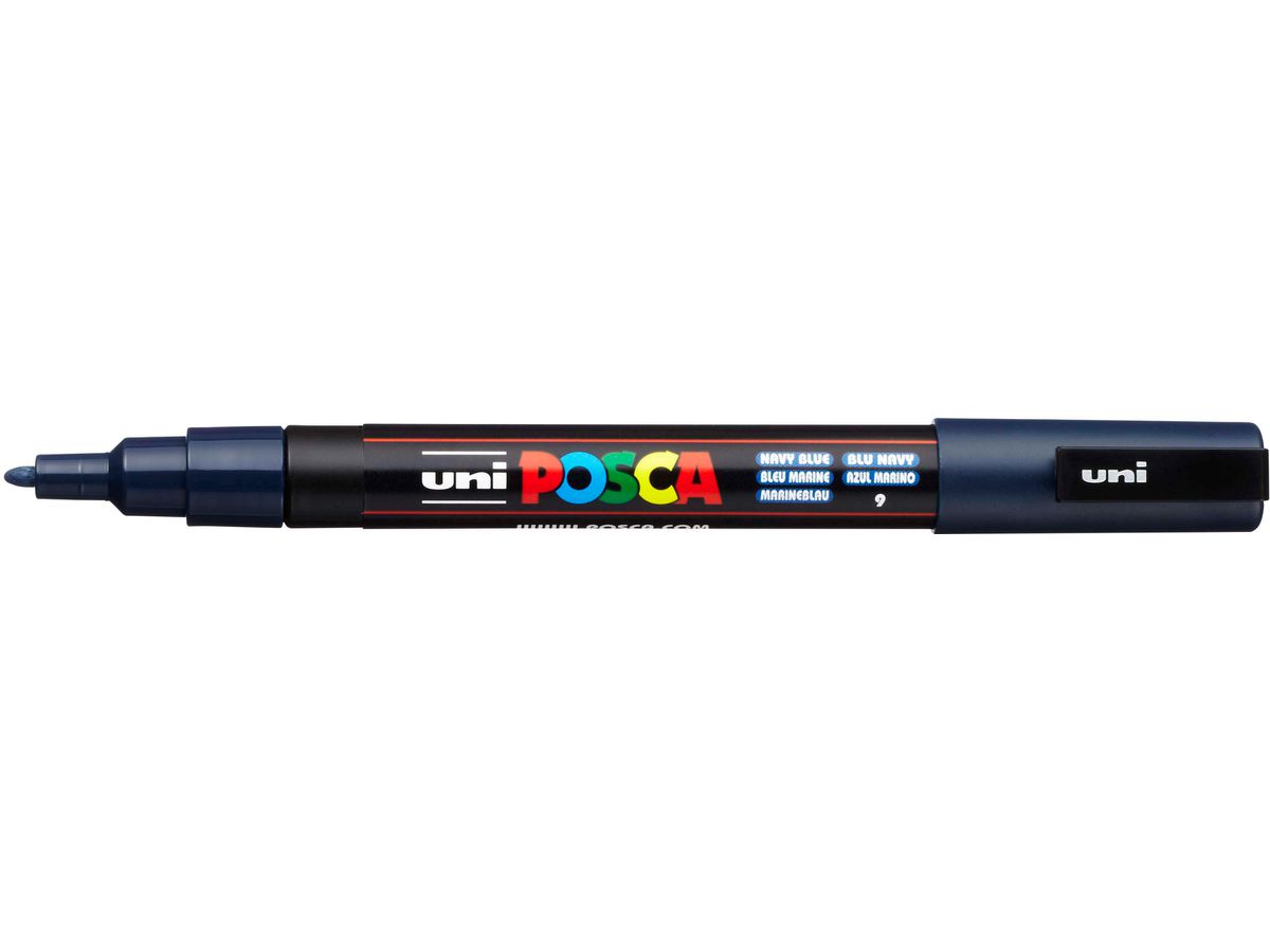 POSCA Marker 0.9-1.3mm PC-3M Navy Blue marineblau (4902778202302)