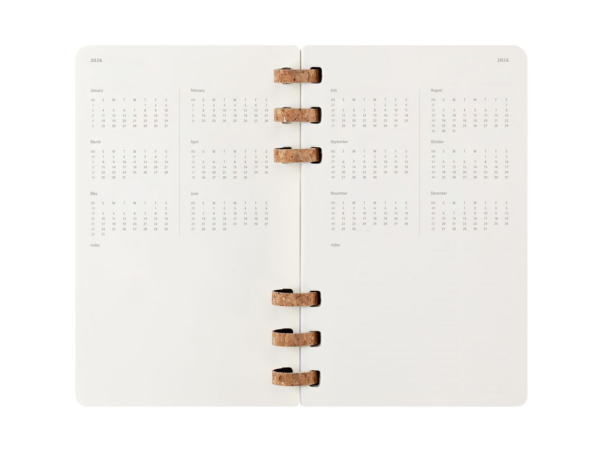 MOLESKINE Agenda Life Spiral Large 2026 DSSPB12MWH3Y26 1S/2P noir SC 13x21cm (8056999276478)