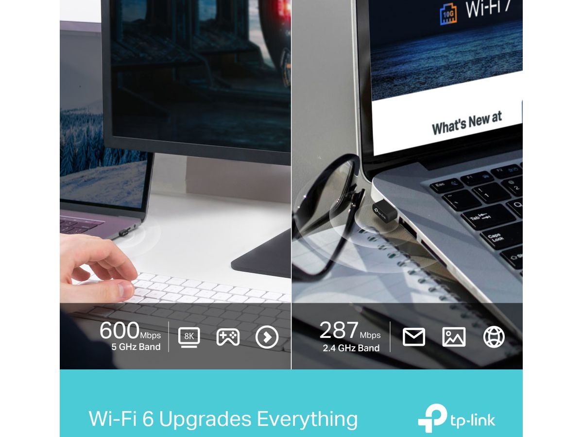 TP-LINK Nano DB WiFi 6 BT USB Adapter Archer TX10UB Nano AX900 (8885020628913)