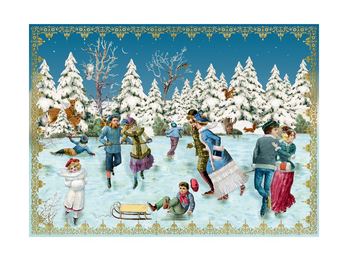 COPPENRATH Adventskalender Mini 85x60mm 94873 Fröhliche Weihnachten (4050003948737)