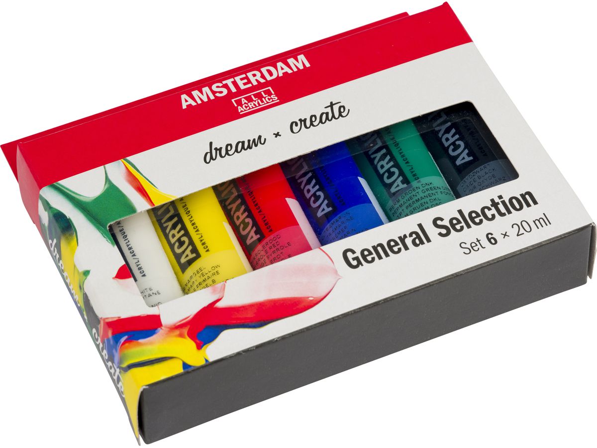 AMSTERDAM Standard Series Acryl Set 17820406 6x20ml (8712079329310)