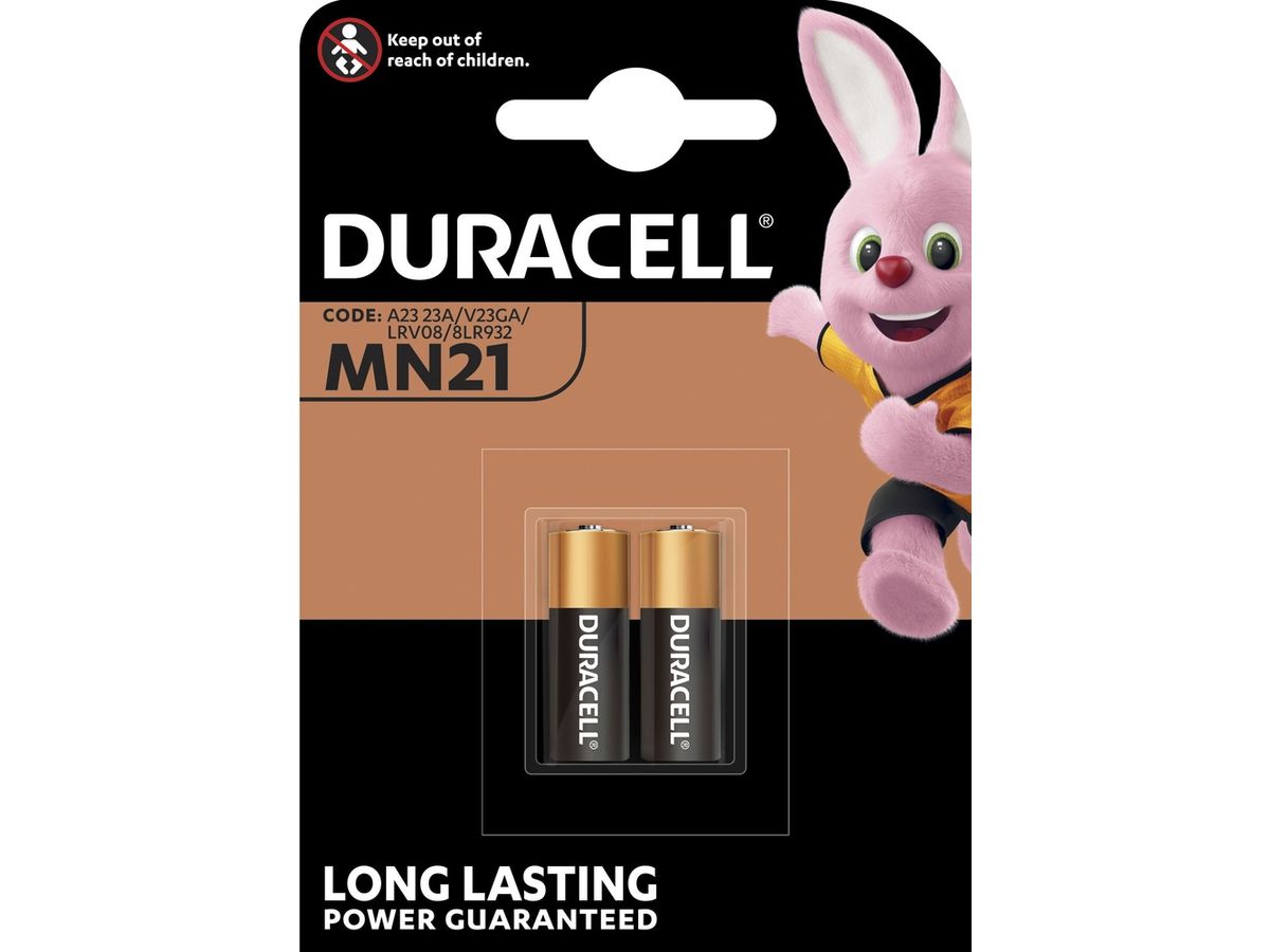 DURACELL Pila Specialty MN21 A23,LRV08,8LR932,12V 2 pz. (5000394203969)