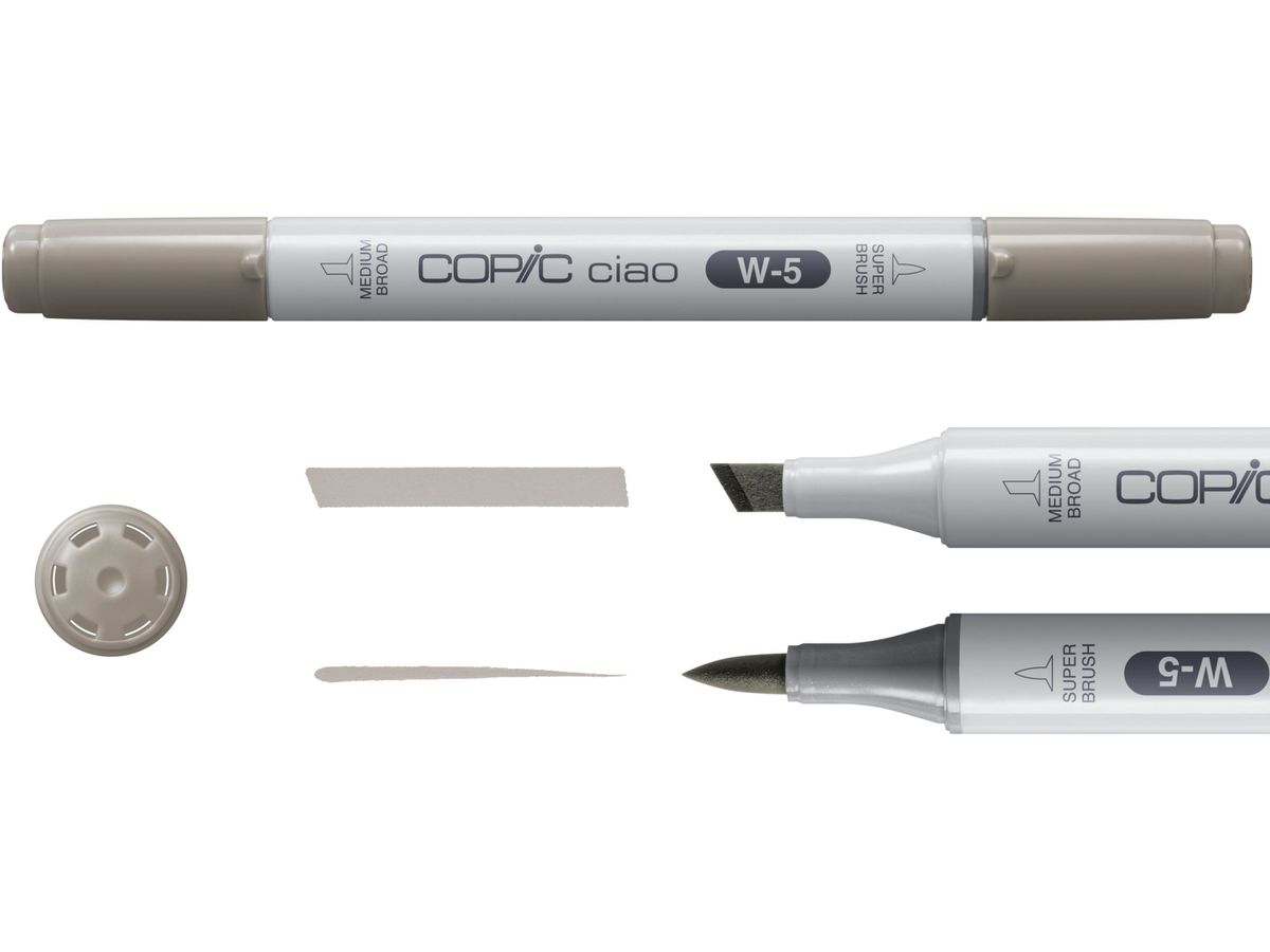 COPIC Marker Ciao 22075565 5+1 Set Warm Grey (4013695261737)