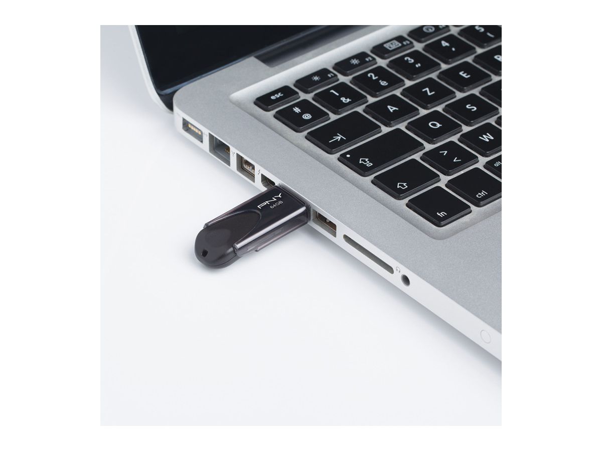 PNY Attaché 4 USB 2.0 64GB FD64GATT4-EF (3536401519386)