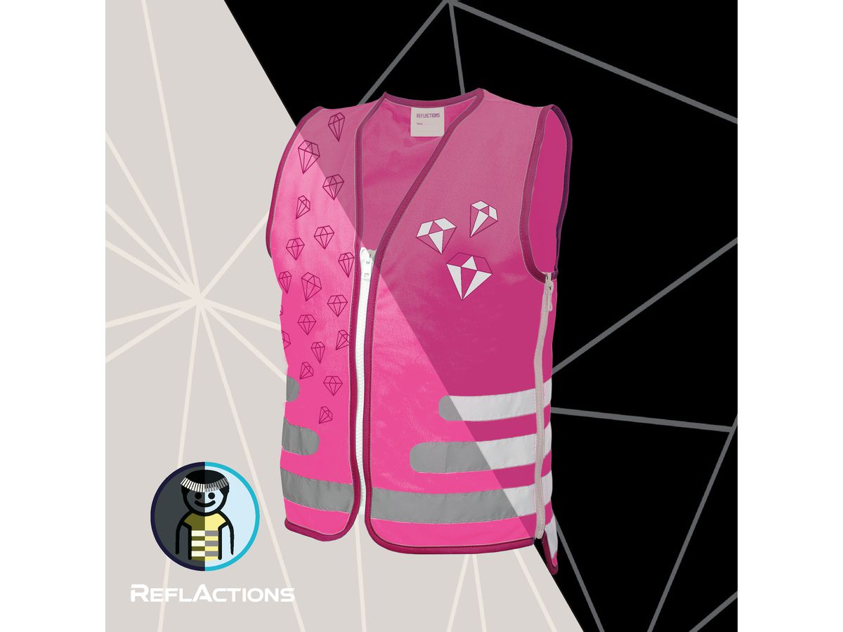 ROOST Warnweste 89315 ReflActions, Diamant (4028279893150)